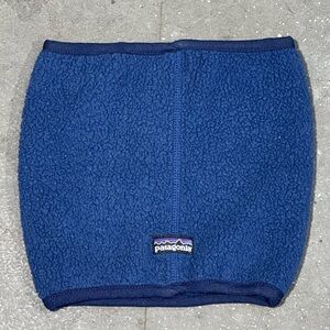 Vintage Patagonia Fleece Neck Warmer Gator Winter Blue 90s Skiing